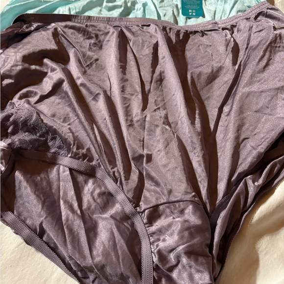 Vanity Fair Women's Satin Briefs in Lavender - Picture 2 of 3